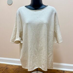The Row Cashmere Cream Women's Top
